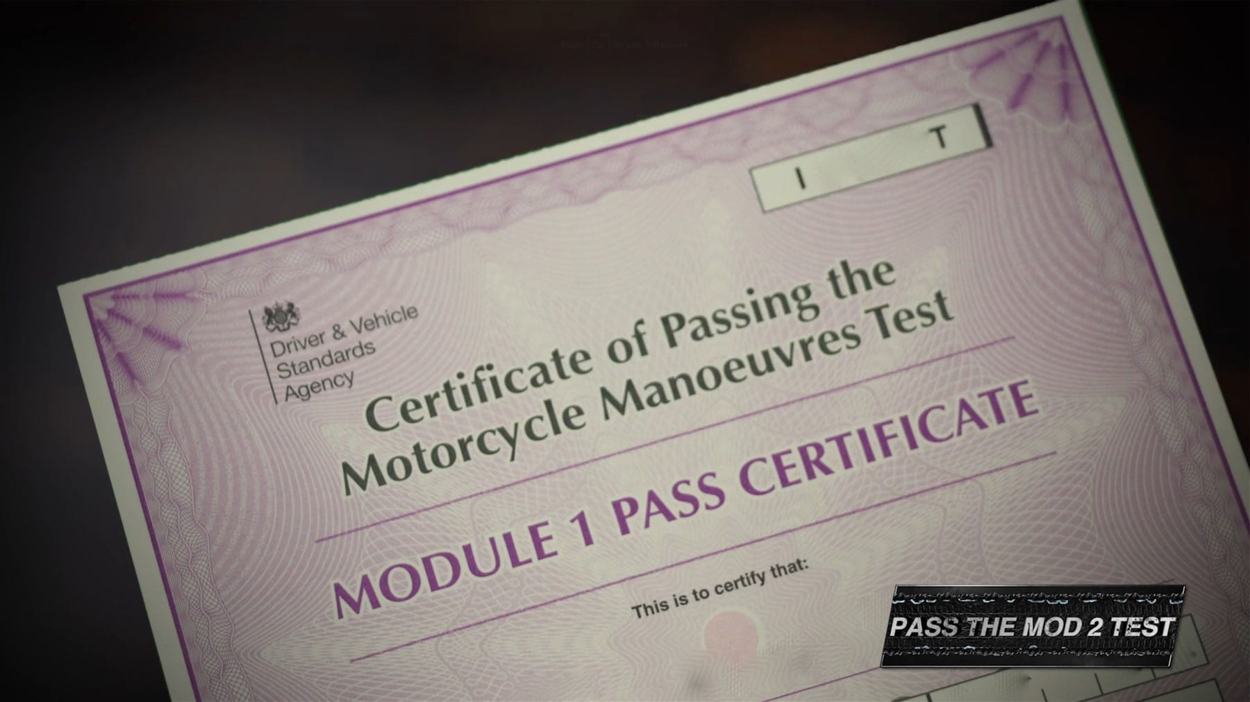 MOD 2 DOCUMENTS ARE REQUIRED FOR TEST SUCCESS