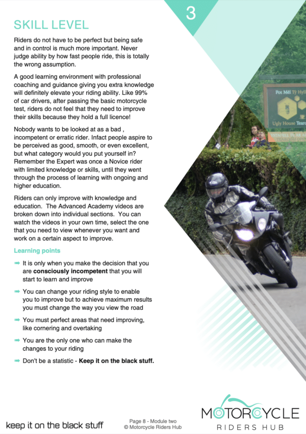 Skill Level Advanced Motorcycle Training Motorcycle Riders Hub
